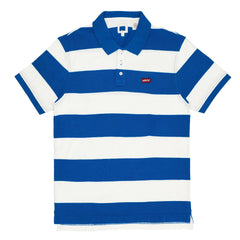 POLO MEN - WHITE & DARK BLUE