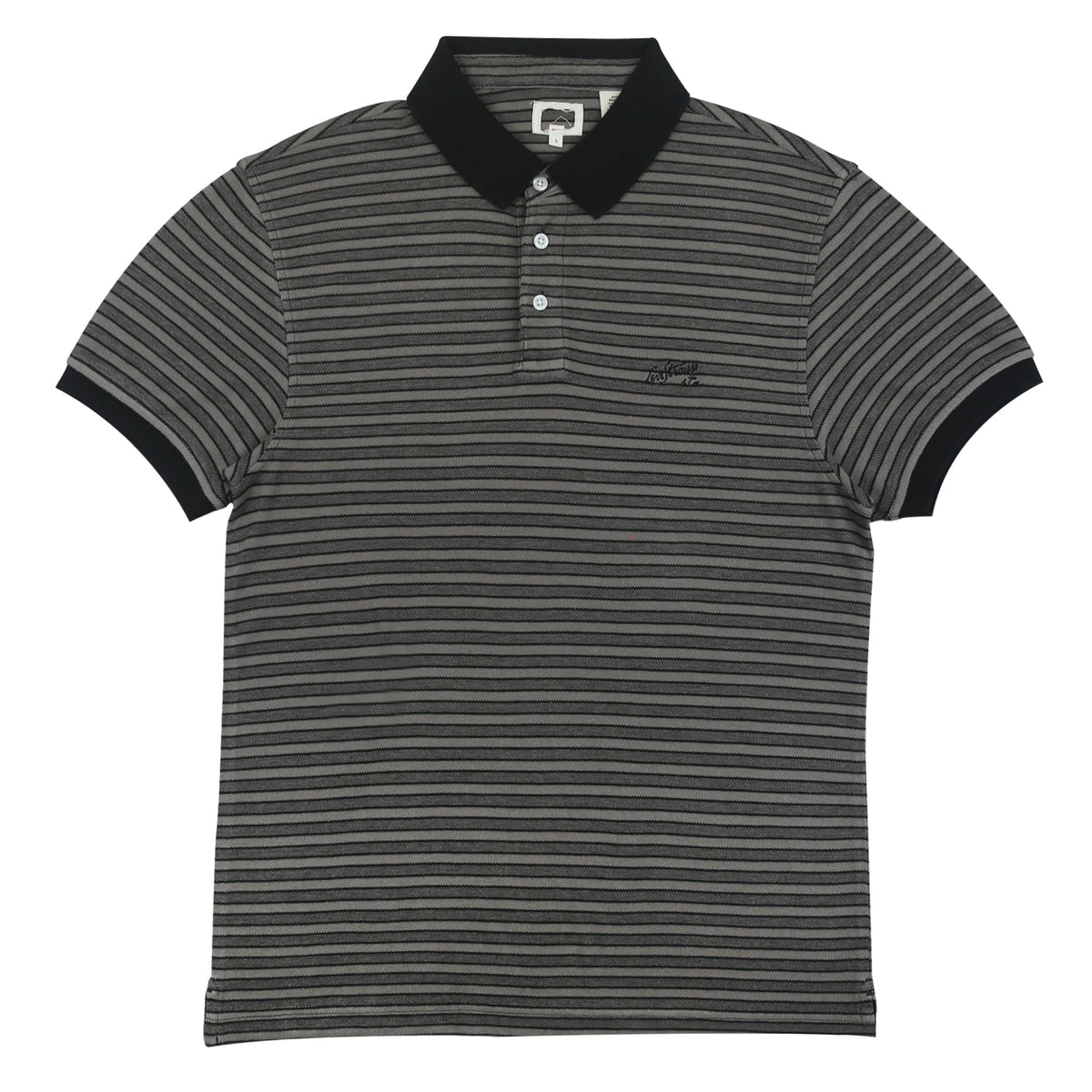 POLO MEN - LIGHT & MID GREY STRIPES