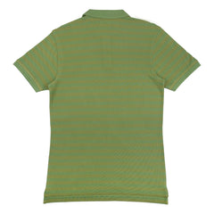 POLO (MEN) - GREEN WITH ARMY GREEN STRIPES