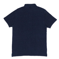 POLO (MEN) - DARK BLUE WITH THREE POLKA DOTS