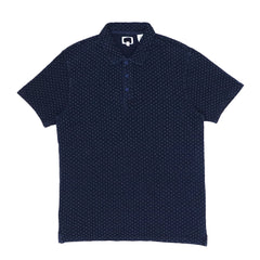 POLO (MEN) - DARK BLUE WITH THREE POLKA DOTS