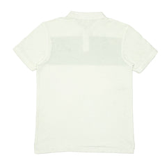 POLO (MEN) - WHITE WITH GREEN