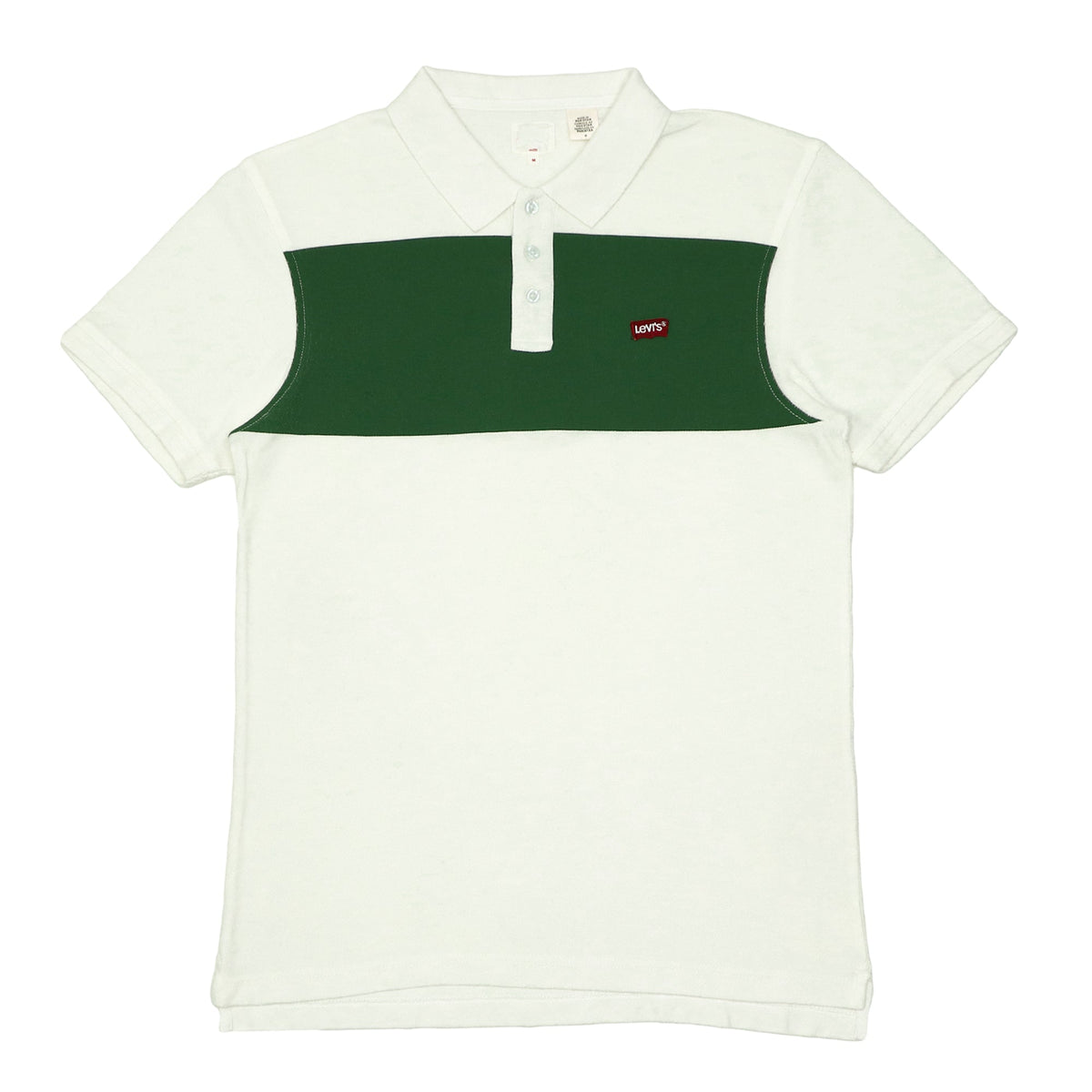 POLO (MEN) - WHITE WITH GREEN