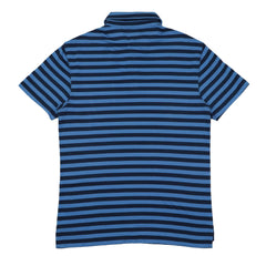 POLO (MEN) - NAVY BLUE & LIGHT BLUE STRIPES