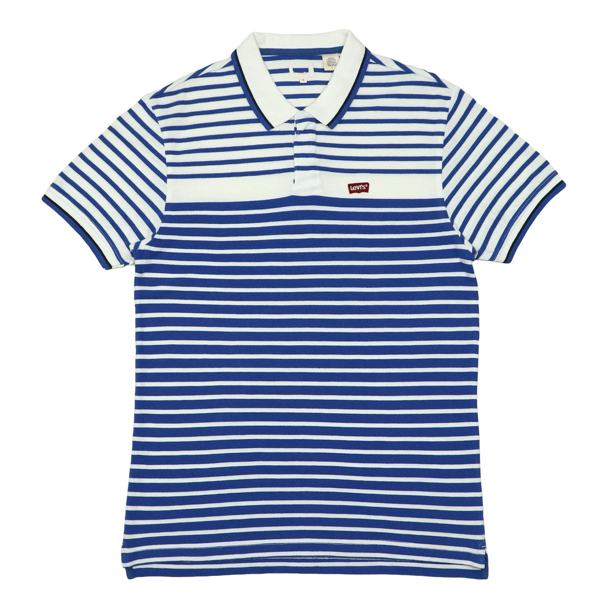 POLO (MEN) - BLUE & WHITE STRIPES