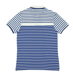 POLO (MEN) - BLUE & WHITE STRIPES