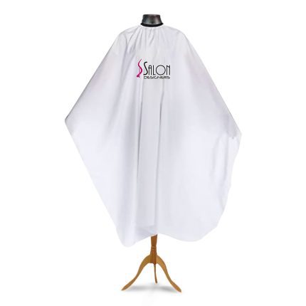 Hair Salon Clients Cape Waterproof White