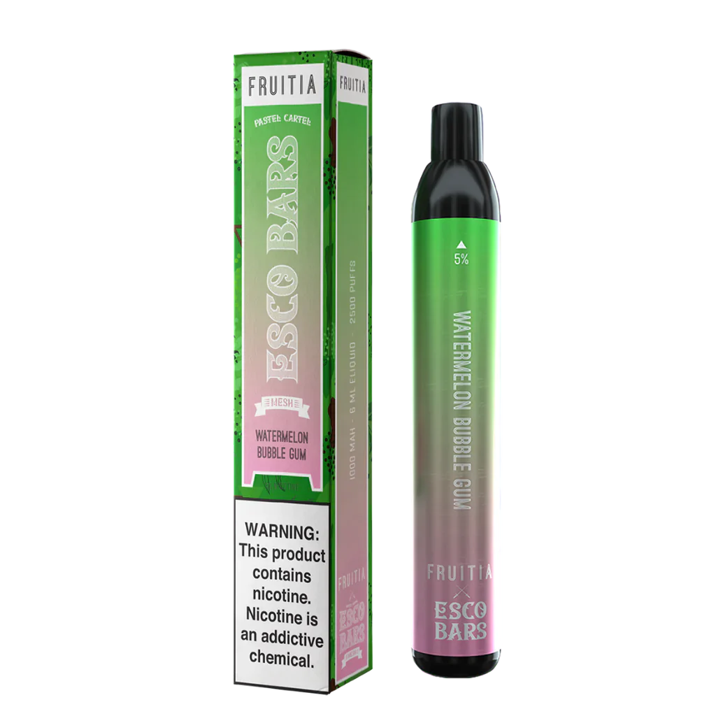 Fruitia Esco Bar Watermelon Bubble Gum Disposable Vape 