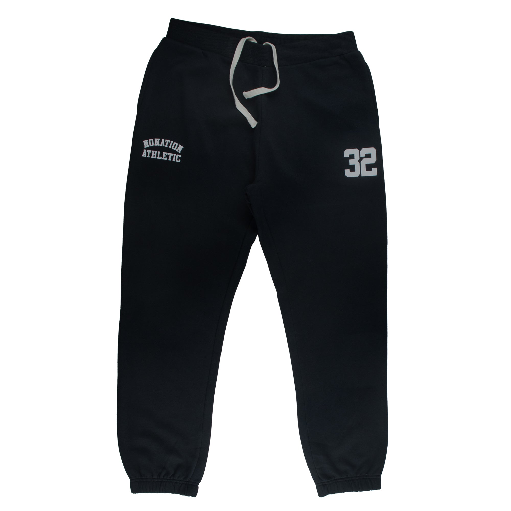 BLACK TRACKSUIT - ZIPPER HOOD - NATION ATHLETIC