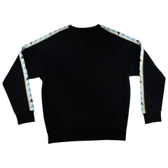 BLACK TRACKSUIT - SWEATSHIRT - LABELED LOGO