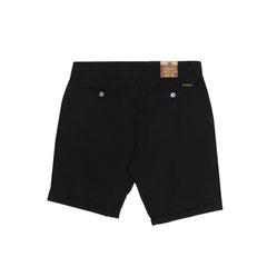 CHINO SHORTS (MEN) - BLACK WITH FOLDED BOTTOMS