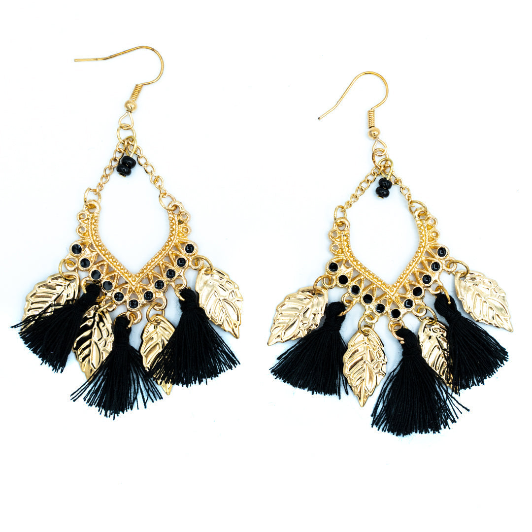 Feather Fringe- Black