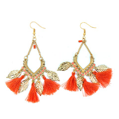 Feather Fringe- Orange