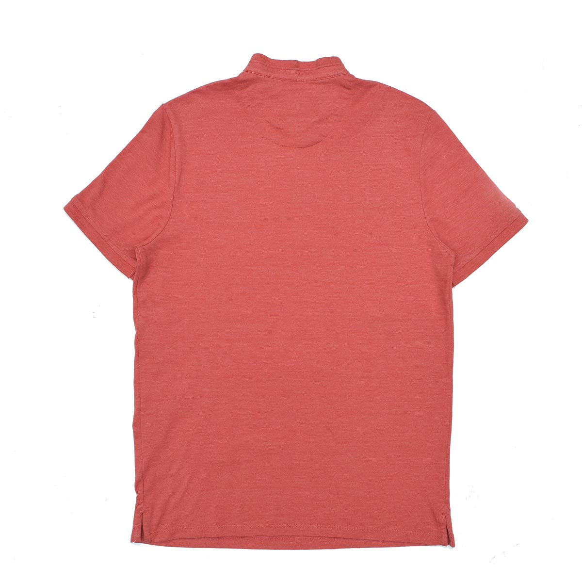 POLO (MEN) - BAND COLLAR ROSE RED