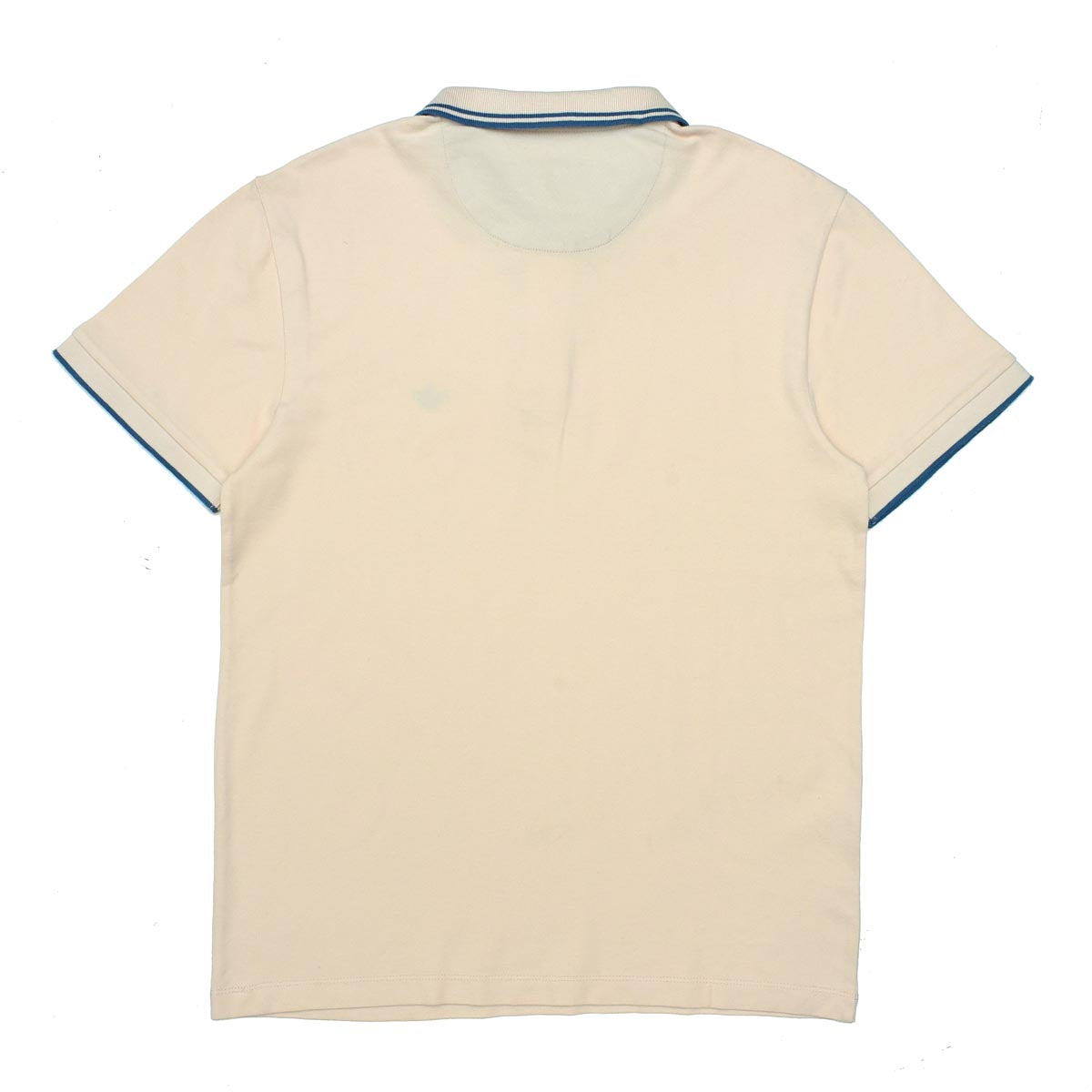 POLO MEN - LIGHT PEACH WITH BLUE LINES ON COLLAR