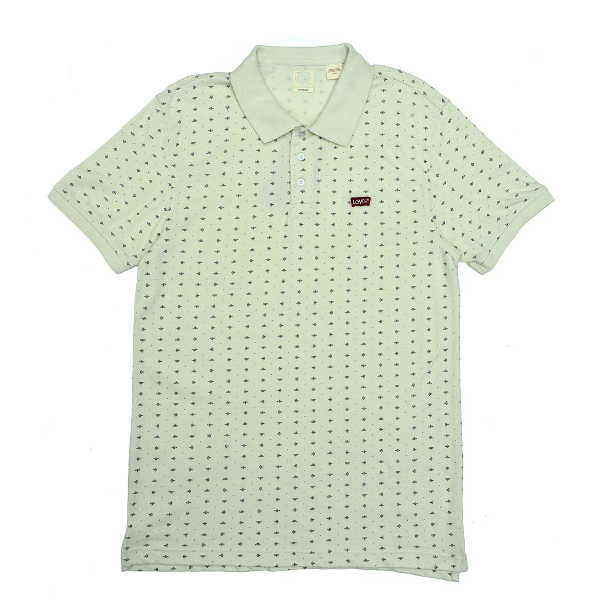 POLO MEN - IVORY WITH BLACK PRINT