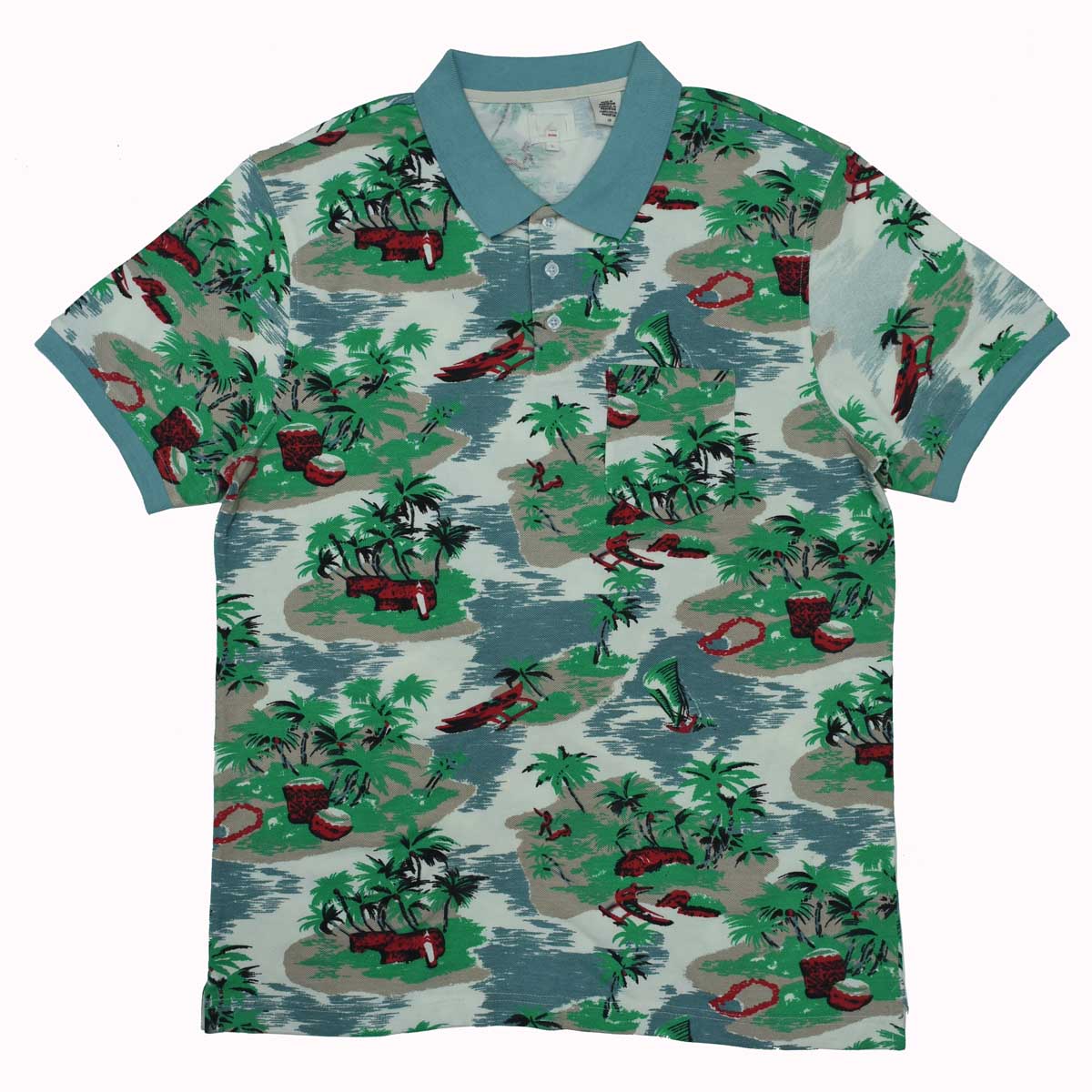 POLO MEN - MULTI COLOR PRINT