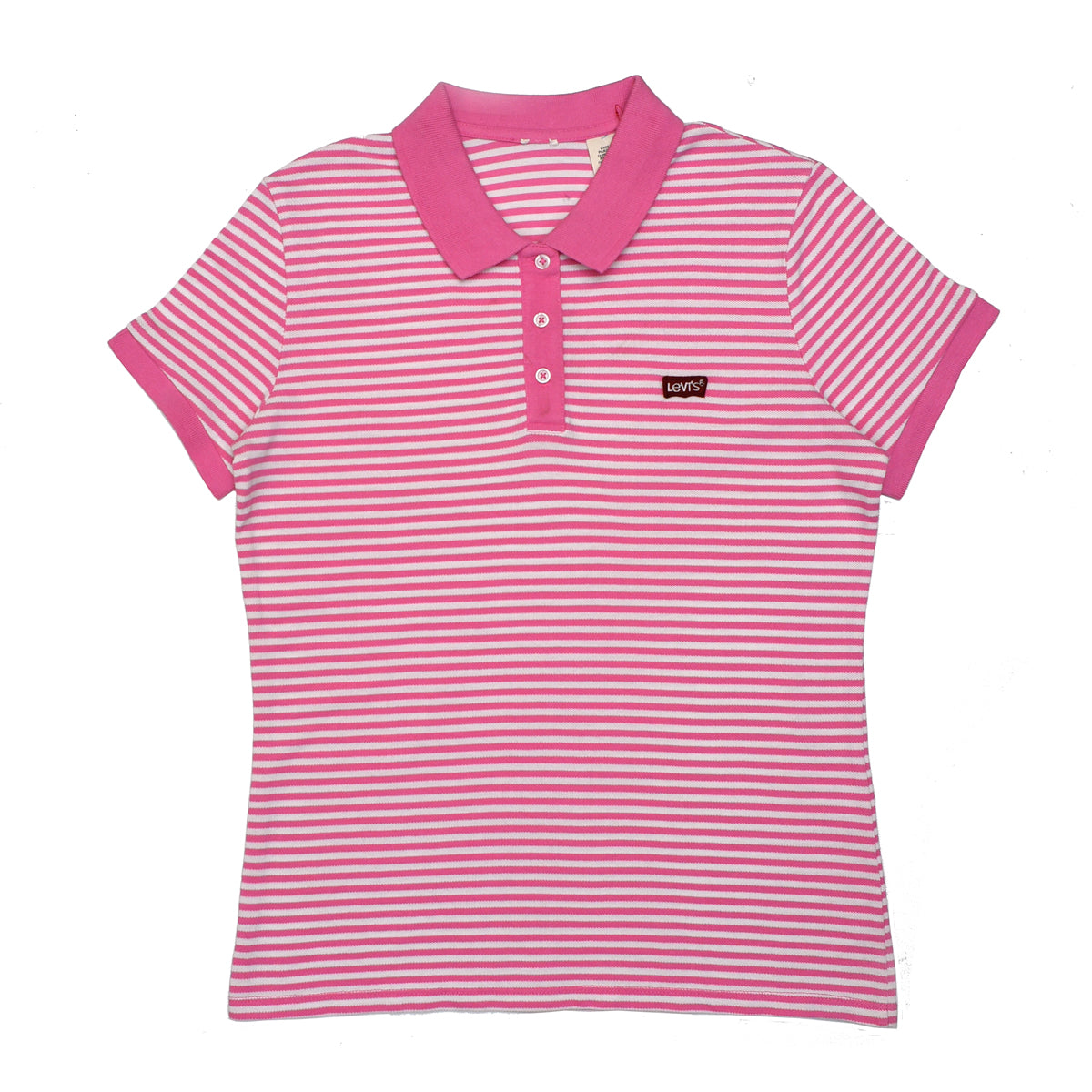 POLO WOMEN -PINK & GREY CANDY STRIPS