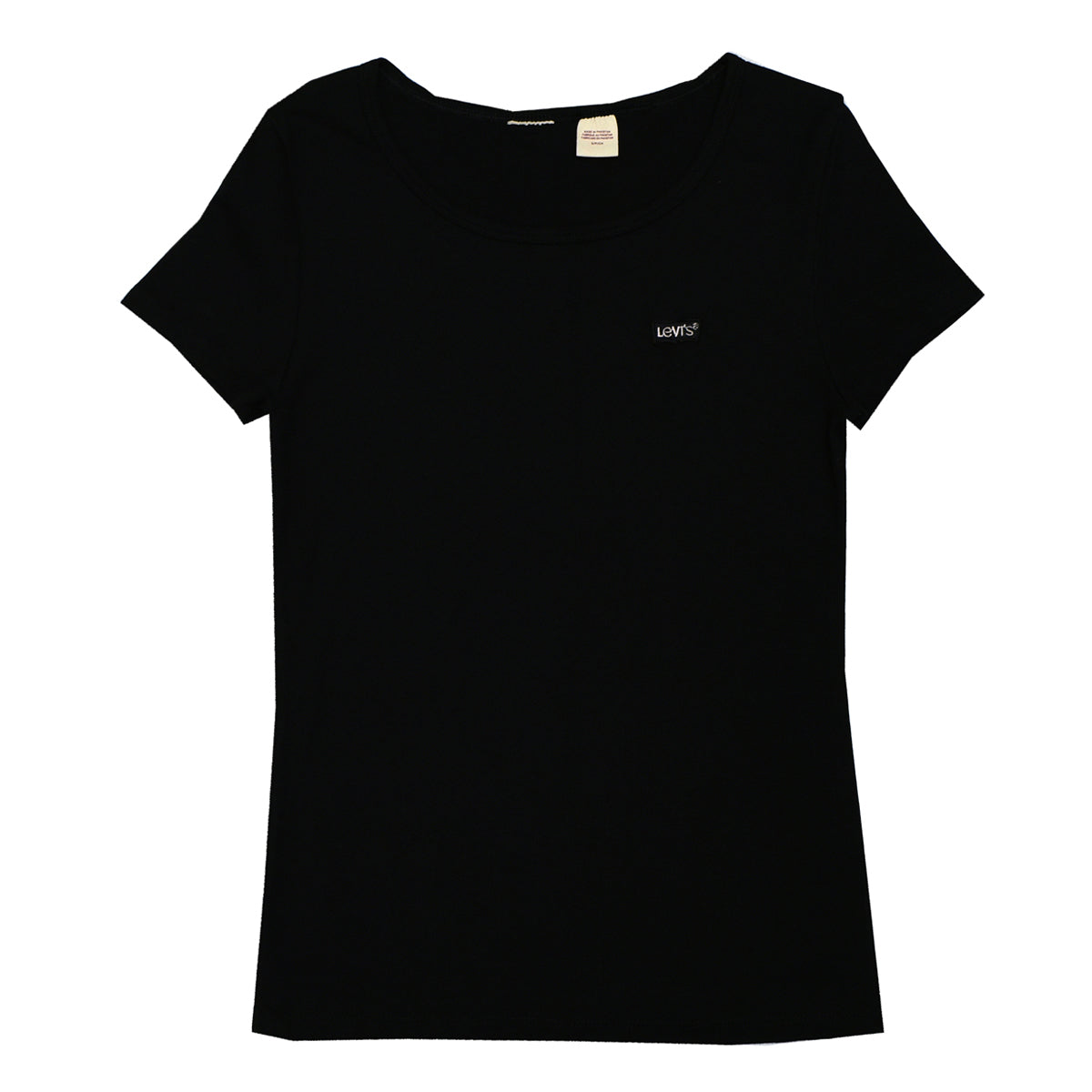 CREW NECK WOMEN - PLAIN BLACK WITH BLACK TAG