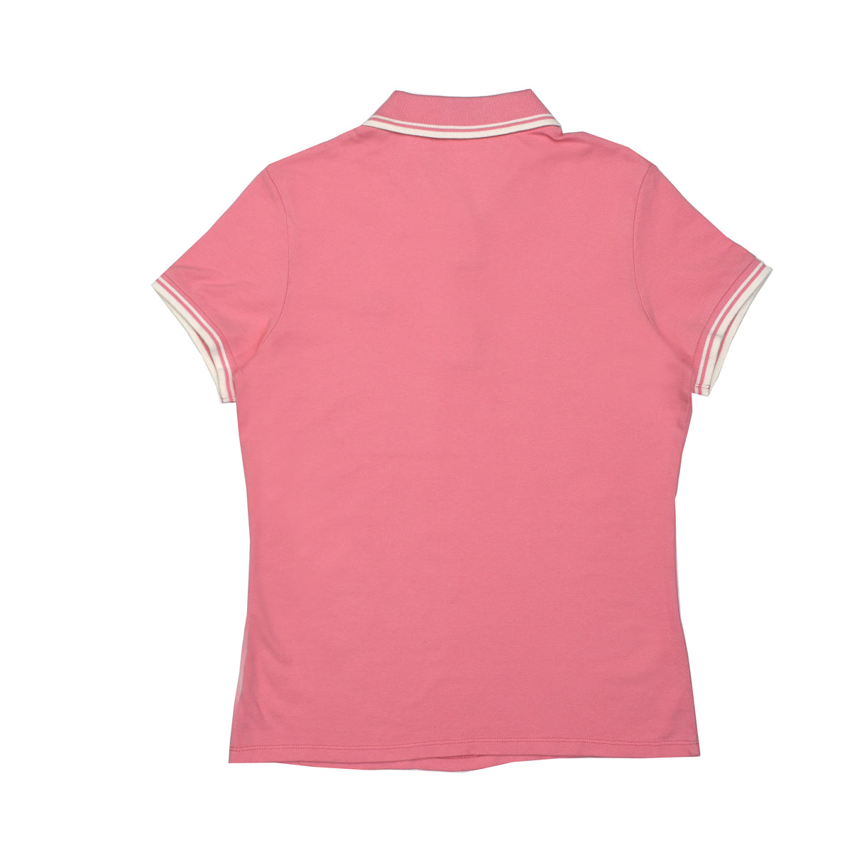 POLO WOMEN -PINK WITH DOUBLE WHITE STRIP COLLAR