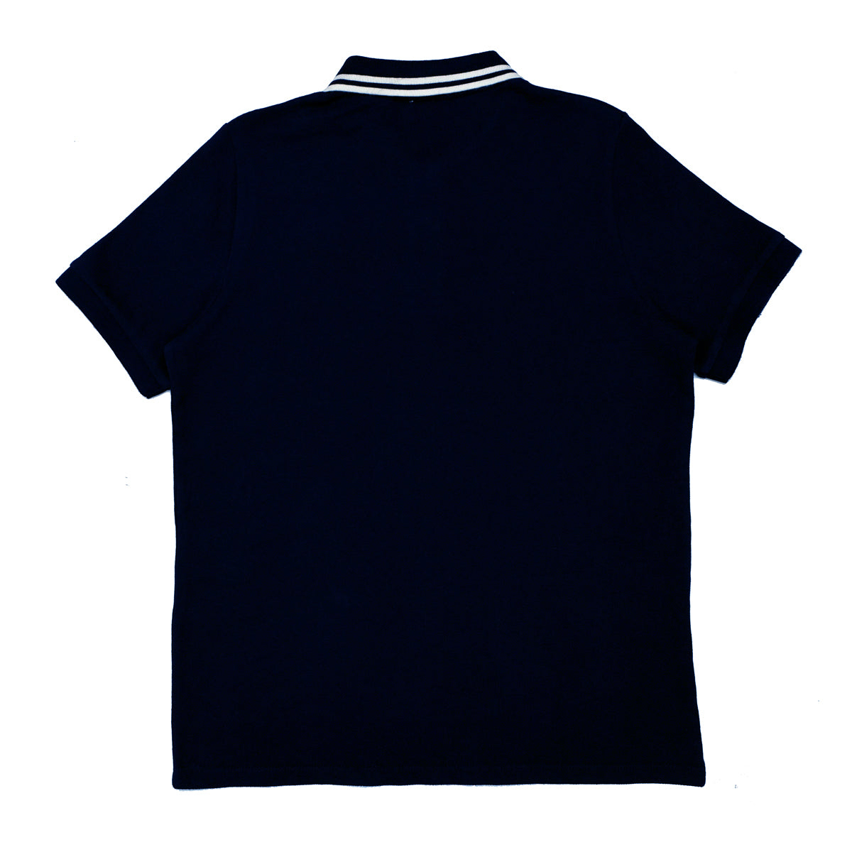 POLO WOMEN -DEEP BLUE WITH DOUBLE WHITE STRIP COLLAR