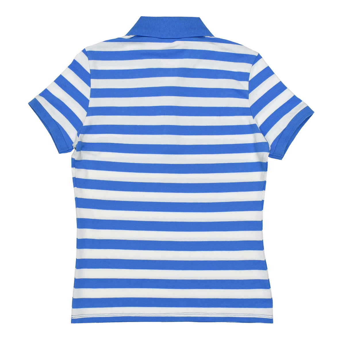 POLO WOMEN -WHITE WITH BLUE STRIPS