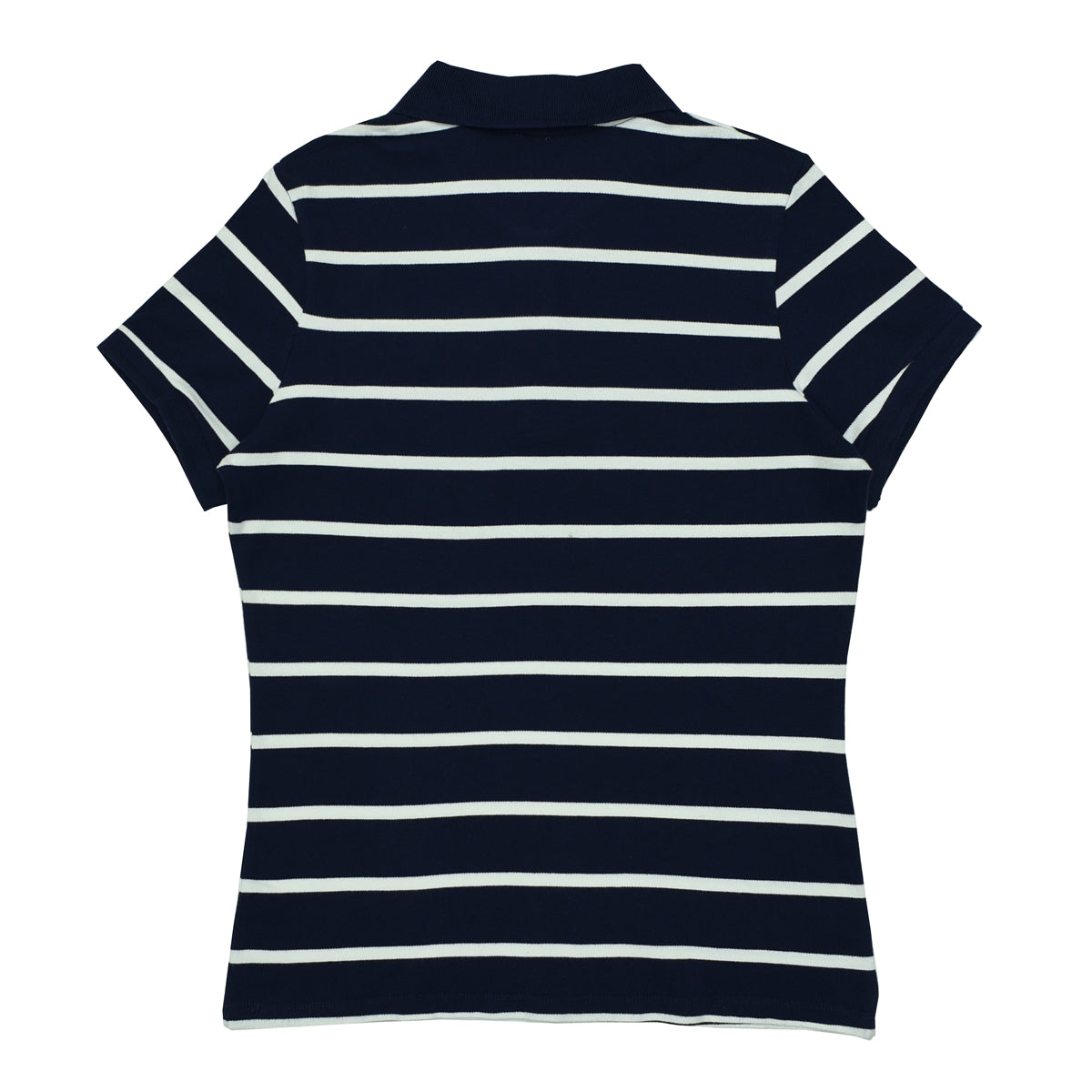 POLO WOMEN -DARK BLUE & WHITE STRIPS