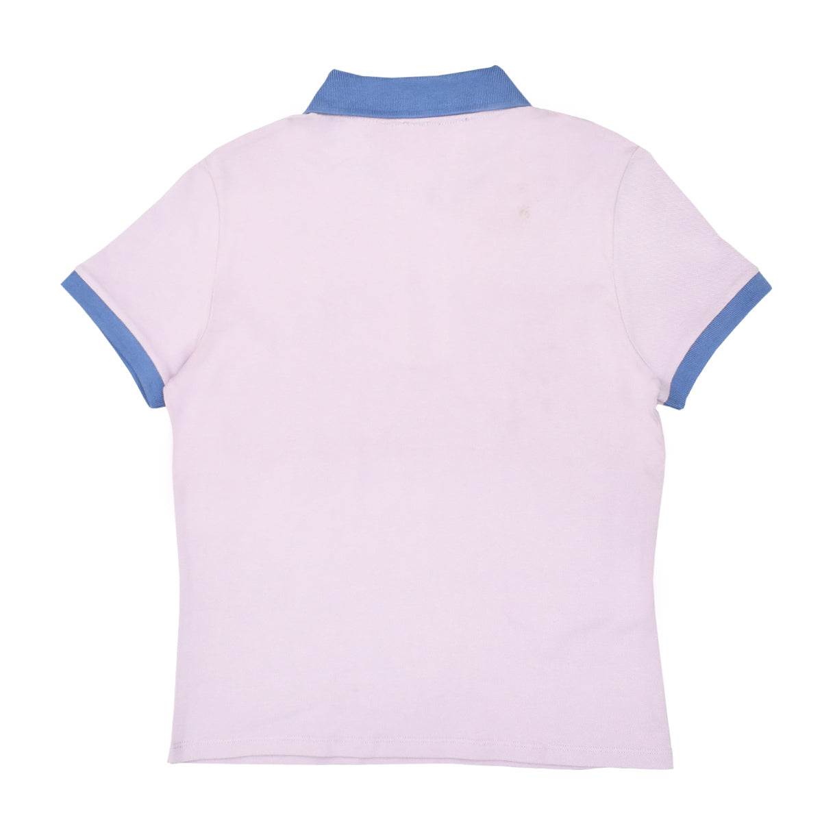 POLO WOMEN - PALE PINK WITH BLUE COLLAR