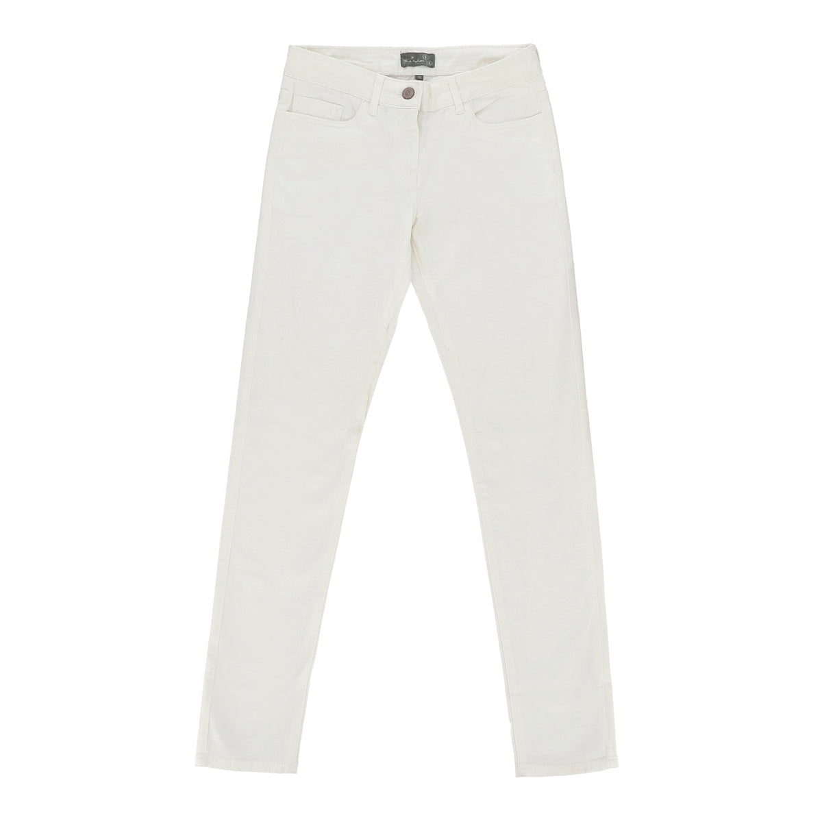 White Straight Cut Pants (Women)