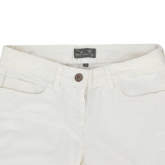 White Straight Cut Pants (Women)