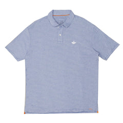 POLO MEN -  BLUE WITH THIN WHITE STRIPS