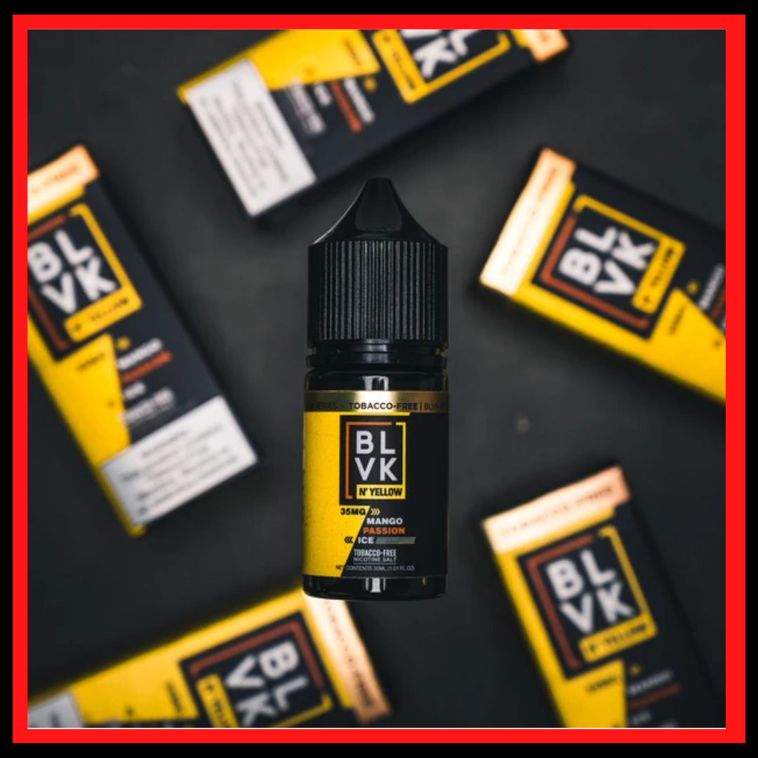 MANGO PASSION ICE BY BLVK N'YELLOW SALT  E-LIQUID