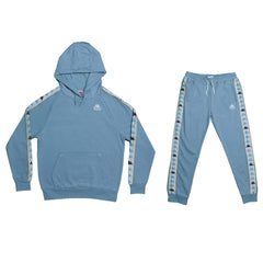 SKY BLUE -TRACKSUIT - PULLOVER HOODIE - LABELED LOGO