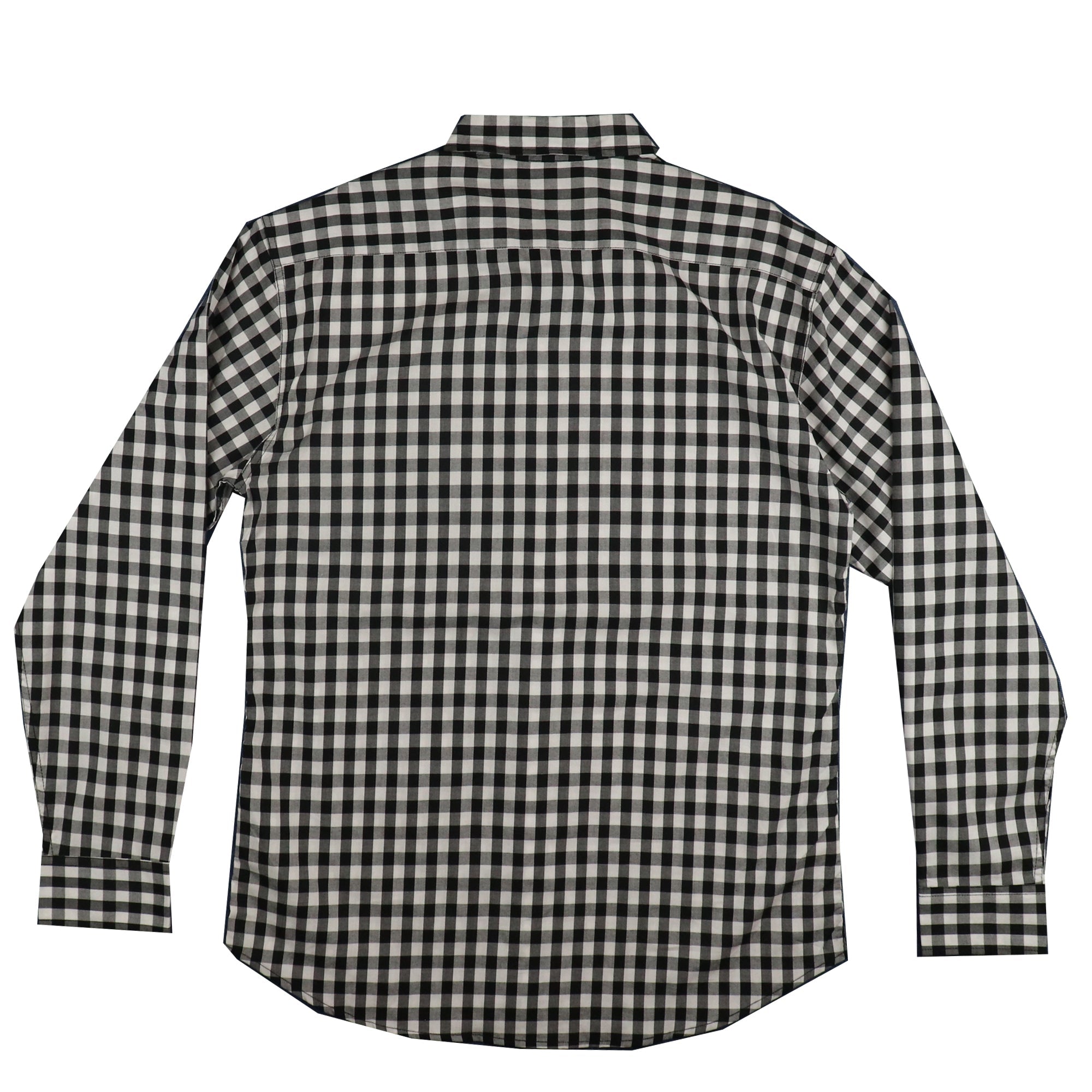 CASUAL SHIRT (MEN) -  WHITE & BLACK CHECKS WITH FRONT POCKET