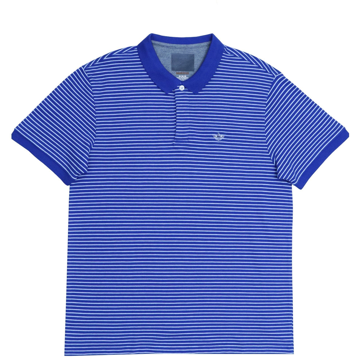 POLO (MEN) - ADMIRAL BLUE WITH THIN WHITE STRIPS