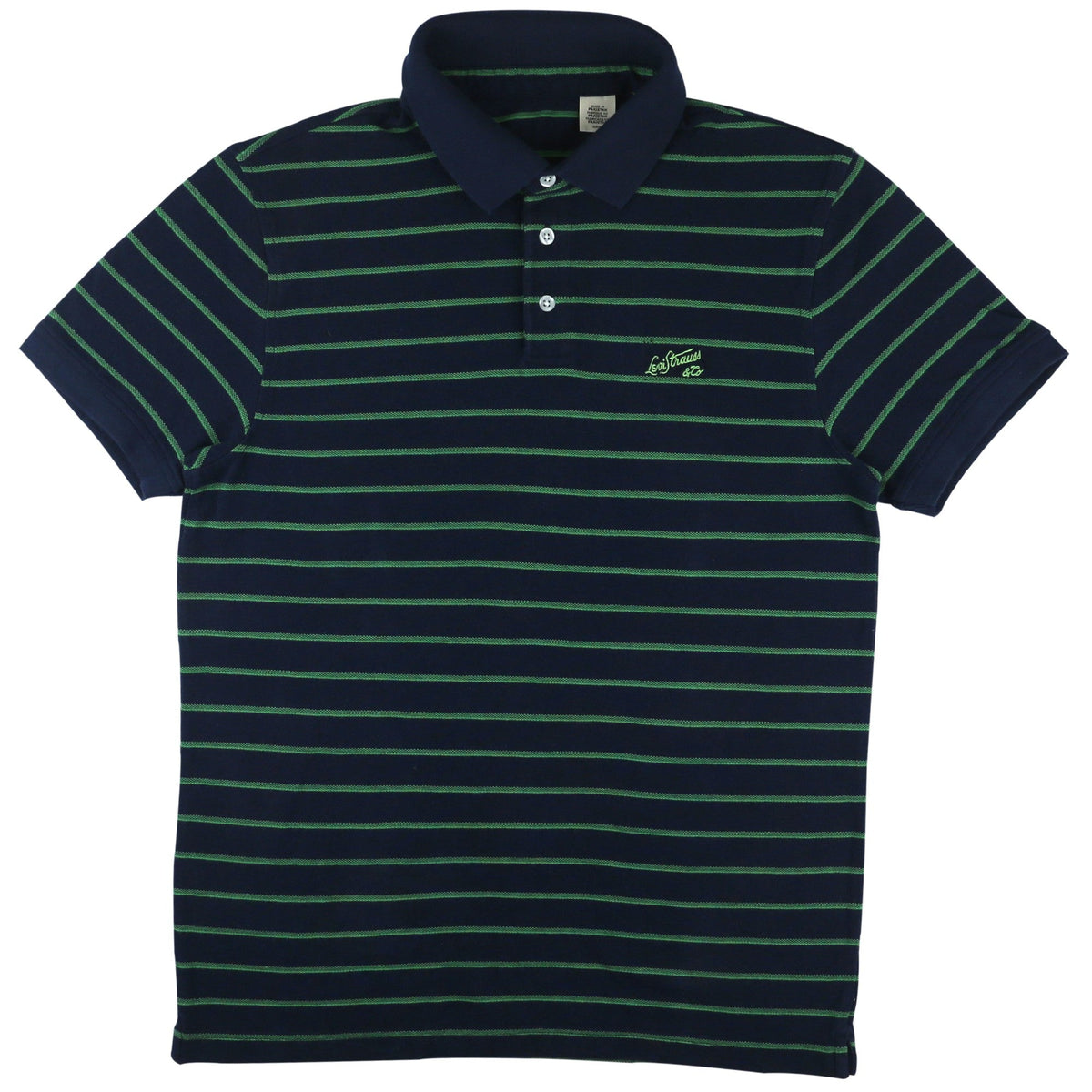 POLO - Blue with Green Stripes