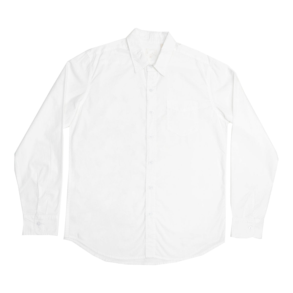 CASUAL SHIRT - WHITE WITH FRONT POCKET