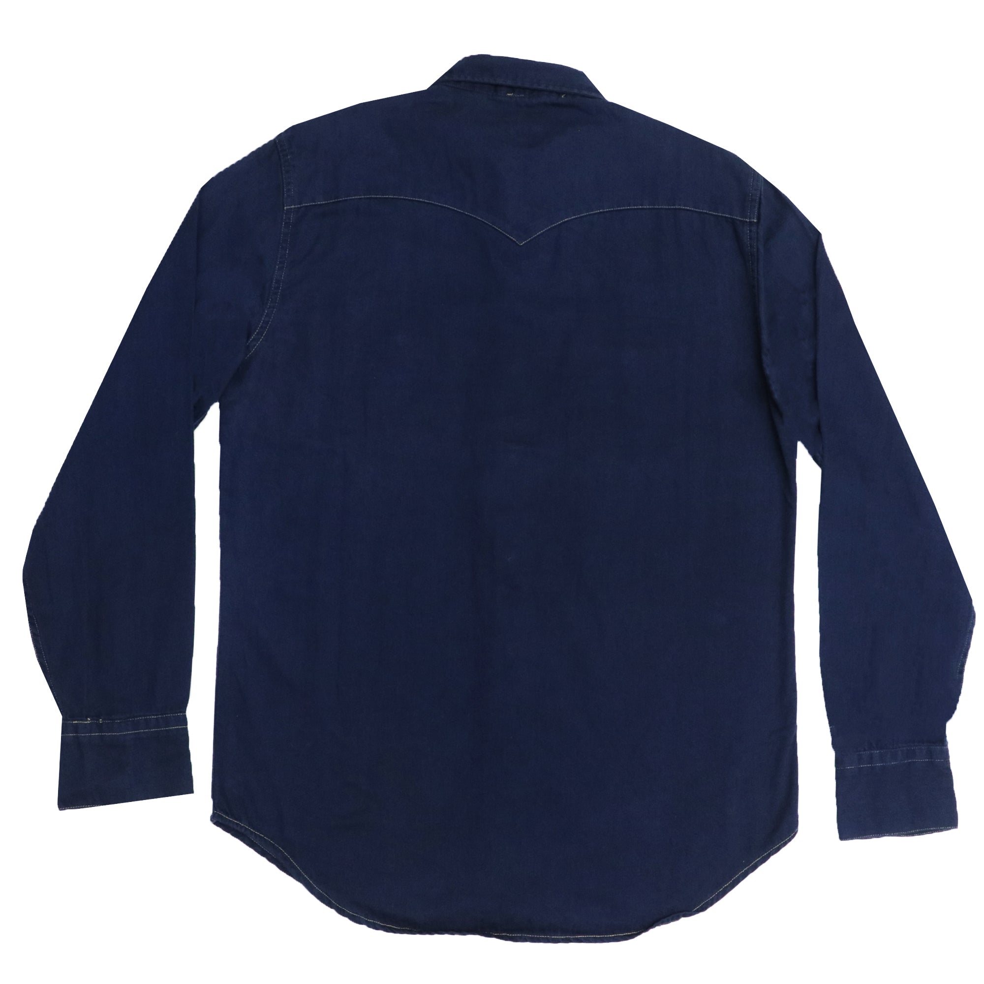 CASUAL SHIRT - NAVY BLUE WITH DOUBLE FRONT POCKETS