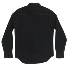 CASUAL SHIRT - BLACK WITH DOUBLE FRONT POCKETS