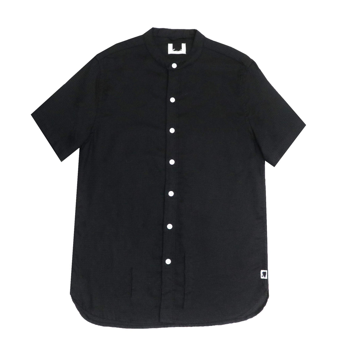 CASUAL SHIRT - SELF CHECKS BLACK