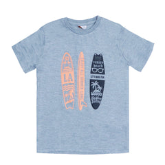 BOYS T- SHIRT VENICE BEACH-LIGHT HEATHER GREY