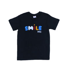 BOYS T- SHIRT SMILE-BLACK