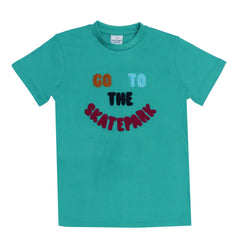 BOYS T- SKATEPARK- SEA GREEN