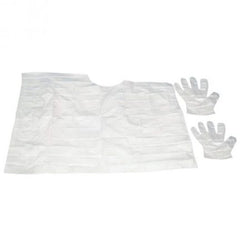 Disposable Cape and Glove Set for Hair Dye and Colour