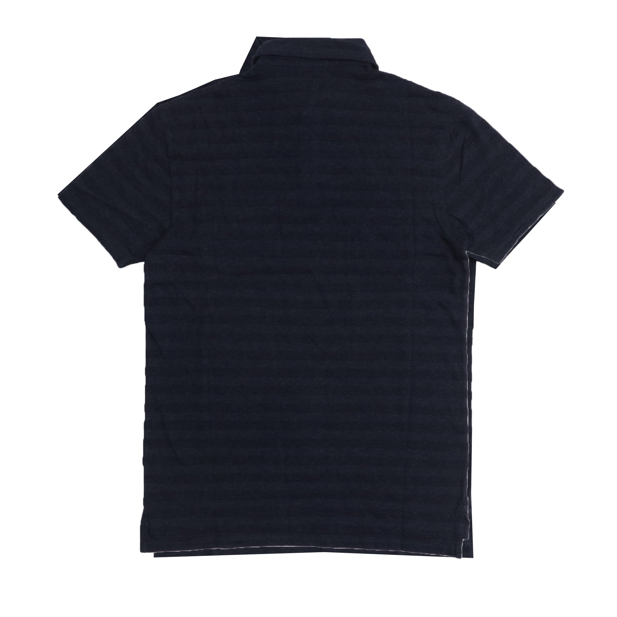 POLO (MEN) - DARK GREY WITH LIGHT STRIPES