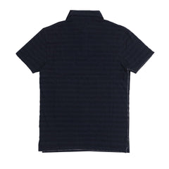 POLO (MEN) - DARK GREY WITH LIGHT STRIPES