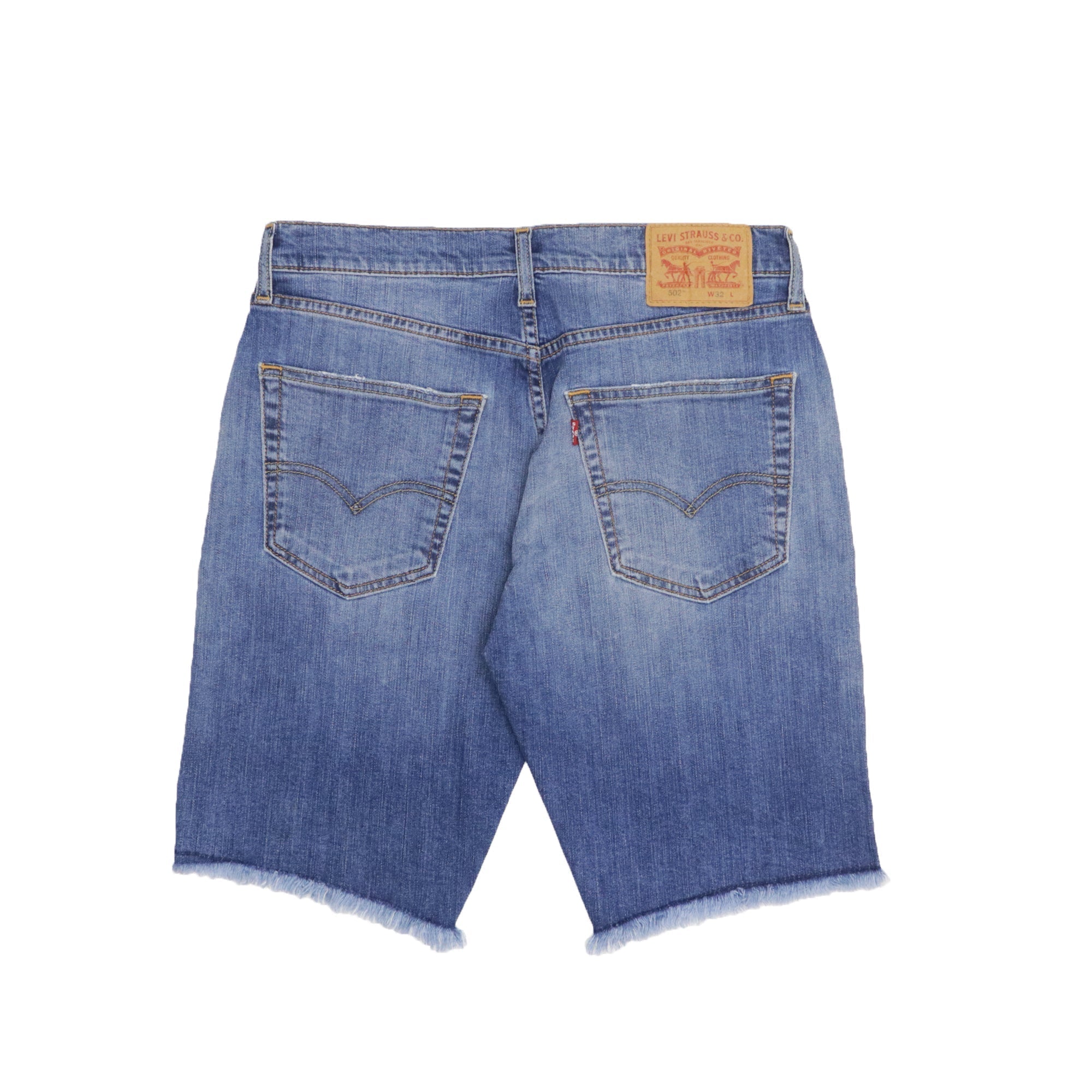 DENIM SHORTS (MEN)  MID SHADED BLUE