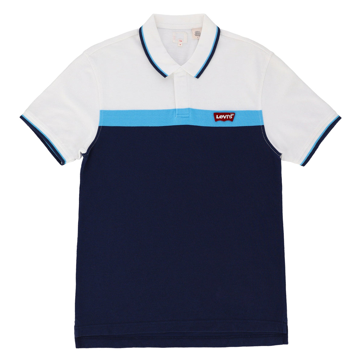 POLO (MEN) White + Light Blue + Dark Blue