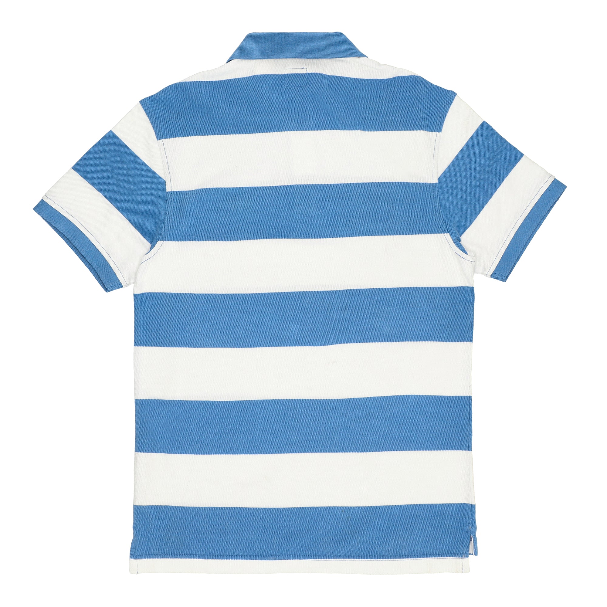 POLO (MEN) - SKY BLUE WITH WHITE STRIPES