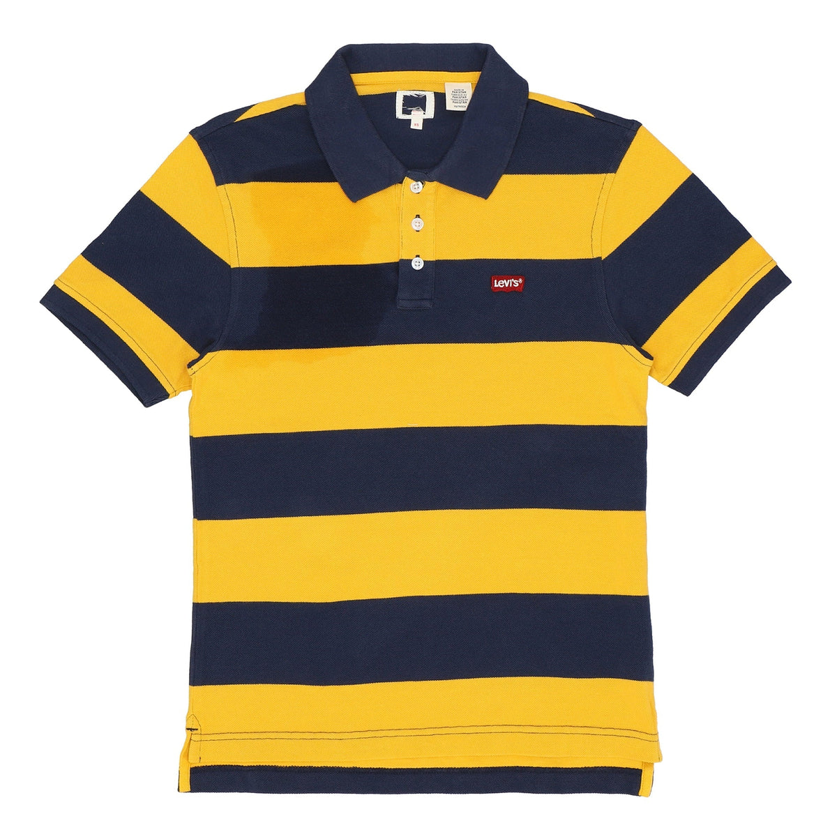 POLO (MEN) - YELLOW & BLUE STRIPES